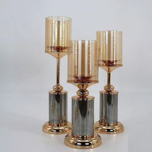 Bougeoir intérieur ouragans en métal noir pour éclairage de Noël pour décorations de mariage et espaces de vie à la maison - Product Image 4