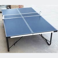 Konford Vente populaire Rouleau de tube de 25mm facile à transporter Table de tennis de table de 12mm Table de ping-pong personnalisée Bonne stabilité Table de ping-pong