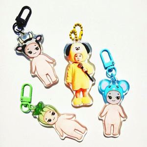 Wholesale Custom clear Acrylic Key Chain Fine Acrylic Single Glitter Keychains Custom Charms - Product Image 4