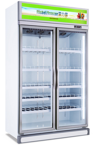 Réfrigérateur commercial à fleurs à température unique avec 2 portes ouvertes en verre refroidisseur vertical pour fleuristes fleurs de refroidissement à l'air - Product Image 3
