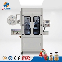 Machine d'étiquetage de manchons thermorétractables pour bouteilles, entièrement automatique, à double tête, haute vitesse, pour films d'impression PVC