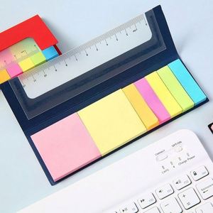 Bloc de Notas con Regla, Notas Adhesivas Promocionales con Logotipo Personalizado, Marcadores de Página, Bloc de Notas Desprendible para Oficina y Escuela - Product Image 2