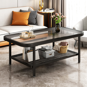 Thiết kế thời trang đa chức năng kính vuông Countertop kim loại Bàn cà phê cho nhà - Product Image 3