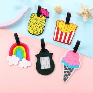 Etiqueta colgante de silicona nueva moda al por mayor letras inglesas PVC goma suave <span class=keywords><strong>corte</strong></span> de etiqueta de equipaje para equipaje de viaje colgante - Product Image 3