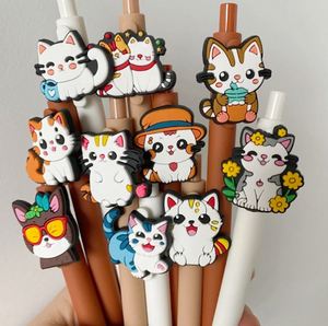 ปากกาลูกลื่นเจลพลาสติกพิมพ์ลายแมว ขนาด 1.0 มม. ป้องกันรังสียูวี สำหรับผู้หญิง คู่รัก และอุปกรณ์สำนักงาน - Product Image 4