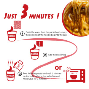 Fideos Ramen en Bolsa de 85g, Los Mejores Fideos Instantáneos Chinos, Sabores Personalizados OEM en Tazón Grande, HAHAL - Product Image 4