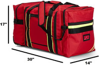 2023 personnalisable Premium Rolling Pompier Turnout Gear Bag Nouveau design à roues Jumbo Pompier Rescue pour une utilisation en extérieur