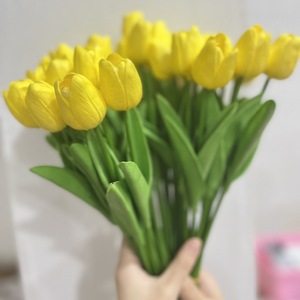 Mini PU Kunststoff Tulpe Seide Blumen Hochzeit und Weihnachten Home Decoration Hersteller Großhandel - Product Image 4