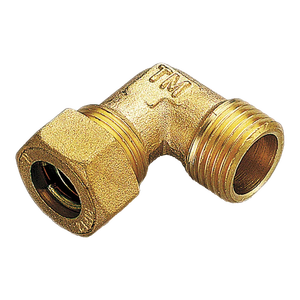 Gomito di Compressione Maschio TIEMME con O-Ring per Tubi in Rame da 14 X 1/2'' - Product Image 1