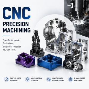 บริการงานกลึง CNC สำหรับชิ้นส่วนโลหะที่ไม่ได้มาตรฐาน เช่น อะลูมิเนียม ทองเหลือง สแตนเลส และไทเทเนียมอัลลอยด์ พร้อมชุดเครื่องมือสำหรับงานกลึง 3 4 5 แกน - Product Image 1