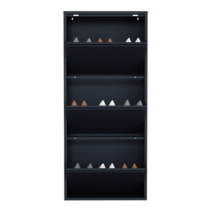 Armoire à <span class=keywords><strong>chaussures</strong></span> en acier noir Durable de haute qualité 3 tiroirs avec tiroir à rabat pour la maison salon stockage de <span class=keywords><strong>chaussures</strong></span> de Style moderne - Product Image 5