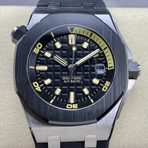 Reloj Mecánico de Lujo, Super Calidad, Resistente al Agua, 42mm, Fábrica ZF, Movimiento 4308, 15720, Audemars, Esfera Negra, Super Diver - Product Image 1