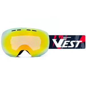 Fabrika toptan Anti sis PC Lens Snowboard gözlüğü özel Logo kar gözlüğü gözlük kayak erkekler kadınlar için