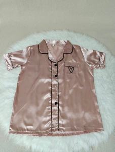 Conjuntos de pijama de satén sedoso para mujer, <span class=keywords><strong>camisa</strong></span> de manga corta, Conjunto de pijama floral de XS-4XL, ropa de dormir suave PJ Loungewear - Product Image 5