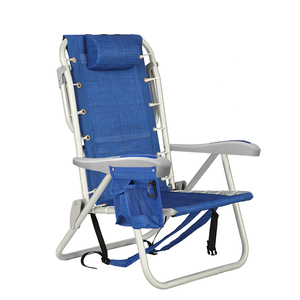 Kejie Lightweight Aluminum Folding Beach Chair for Outdoor Camping Modern Style Lace-<b>up</b> Furniture - Product Image 3