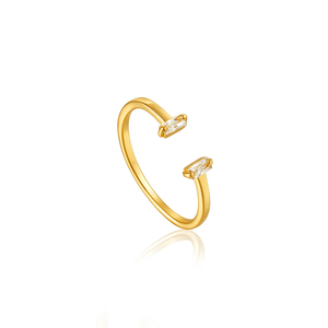 ROXI Wholesale Trendy Minimalist S925 Silver Zircon <b>Open</b> <b>Ring</b> 18K Gold Plated Jewelry for Wedding & Anniversary - Product Image 1