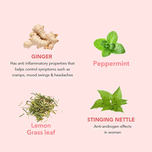 Té Herbal PCOS OEM para Apoyo a la Fertilidad y la Ovulación - Mezcla de Jengibre, Menta y Ortiga, Equilibrio Hormonal - Product Image 2