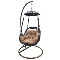 Sr-s510 Meilleure vente extérieur suspendu balançoire rotin oeuf chaise loisirs osier patio balançoire pour la promotion