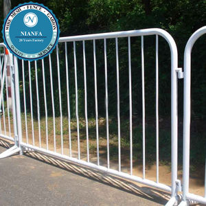 Barricades <span class=keywords><strong>en</strong></span> acier robuste galvanisé antirouille contrôle des foules chantiers de construction accessoires de clôture <span class=keywords><strong>bois</strong></span> traité sous pression Nature - Product Image 5