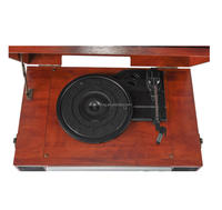 Lecteur de disques vinyles rétro 2026 en gros avec radio AM/FM portable, USB, lecteur CD et haut-parleurs stéréo tout-en-un