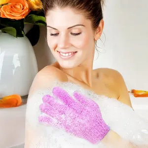 Ensemble de brosses douces et exfoliantes pour le corps, pour la maison et l'hôtel, avec boule de douche et éponge de dos, en nylon, entièrement naturel pour la peau - Product Image 3
