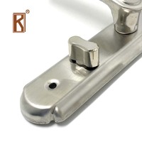 Poignée de verrouillage de porte pour toilettes, toilettes, toilettes, toilettes, acier inoxydable, sécurité à battant, qualité haut de gamme, durable SUS304