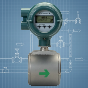 Série originale Yokogawa AXF/AXG de débitmètres à raccordement par bride en acier inoxydable - Product Image 1