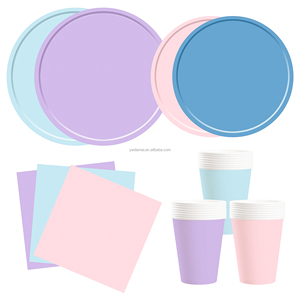 Vajilla Desechable de Papel para Fiestas de Cumpleaños, Colorida, en Forma Octogonal, de DAMAI - Product Image 2