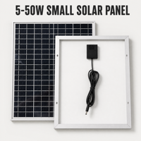 Lampe solaire de jardin 20W, panneau solaire monocristallin 12V, module monocristallin étanche pour lampes de jardin, éclairage extérieur et appliques murales