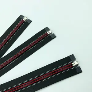 Garment zipper wholesale clothing processing accessories black red nylon zipper handbag jacket zipper