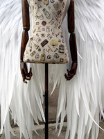 Große Weiße Mode Victoria's Secret T-Show Feen-Federflügel Erwachsene Engelsflügel für Weihnachts- und Halloween-Cosplay Kostüm-Dekorationen