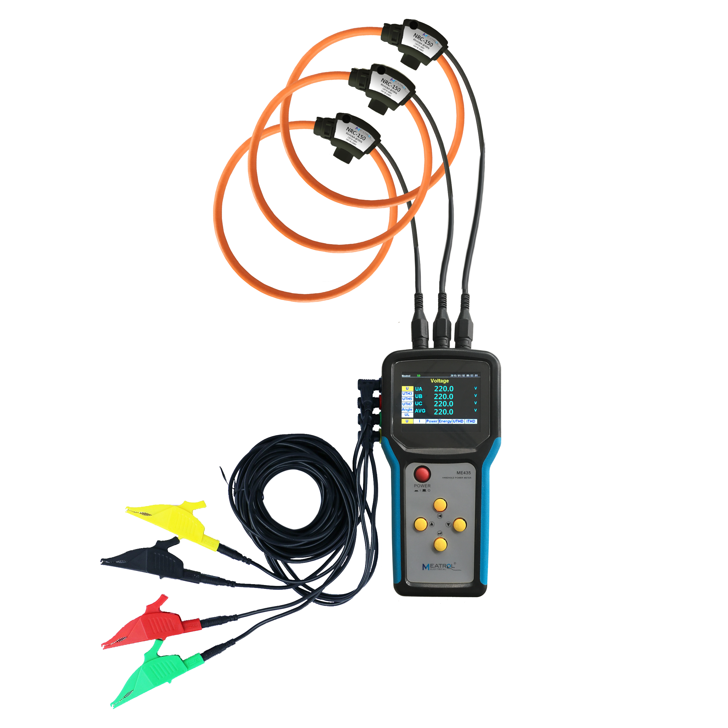Three phase Digital electric energy meter WIFI Power data Logger
