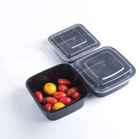 Micro-ondes PP En Plastique À Emporter Conteneurs Alimentaires Rectangle Carré Ovale Déjeuner Repas Boîtes pour Sushi Chewing-Gum Gelée Emballage