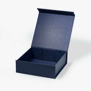 Boîte d'emballage cadeau de présentation carrée personnalisée de couleur <span class=keywords><strong>bleu</strong></span> <span class=keywords><strong>marine</strong></span> de luxe vente en gros avec couvercle magnétique - Product Image 2