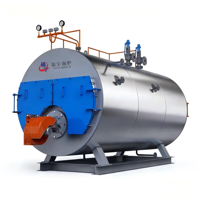 WNS Gas Oil Industrial Steam Boiler 0.5-20t/h 3-Pass Wet-Back ≥98% Efficiency Low NOx PLC Auto CE ASME
