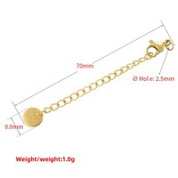 Accessoires de chaîne de bijoux en acier inoxydable, fermoirs à ressort pour bracelets et colliers