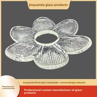 Luminaire suspendu en verre floral transparent, sur mesure pour restaurant, chambre, balcon, escalier, couloir, style européen-américain