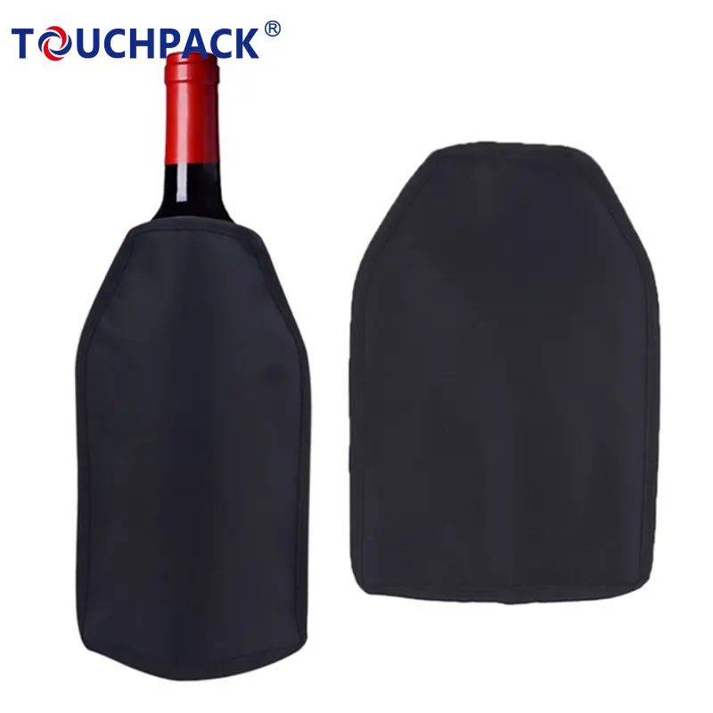 Customized Fabric Gel Ice Beer cooler Wine bottle cooler for outdoors Custom Logo