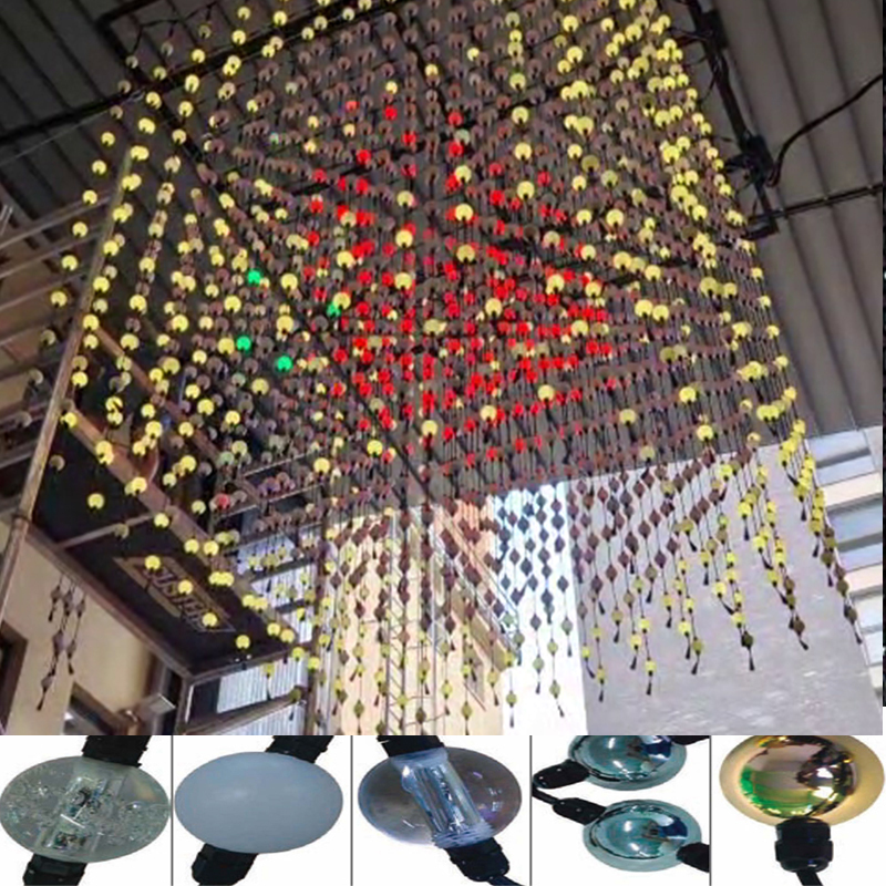 Decoration 360 Pixel Ball Rgb DC15V DMX512 Led Pixel Ball String Lights