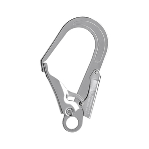 Mousqueton en acier robuste <span class=keywords><strong>à</strong></span> ouverture de 60 mm - 25 kN, protection contre les chutes, pour l'escalade et le sauvetage - Product Image 2