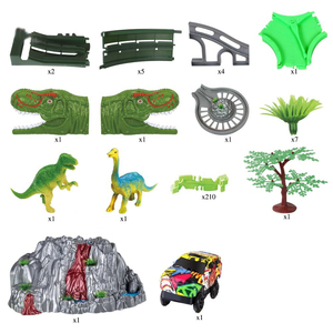 Meilleure vente sur <span class=keywords><strong>Amazon</strong></span> jouets créatifs bricolage pour enfants jouets volcan dinosaures à pulvériser pour voitures de course électriques sur rail jouets pour enfants - Product Image 4