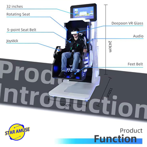 Simulateur de réalité virtuelle, chaise volante à rotation à 360 degrés, vol rotatif, montagnes russes, personnalisé 110v avec accepteur de billets - Product Image 5