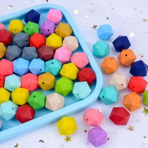 Nuevas Ideas de productos <span class=keywords><strong>2023</strong></span>, pulsera de cuentas de silicona DIY, llavero, cuentas de silicona focales para bebé, mordedor suelto masticable suave - Product Image 2