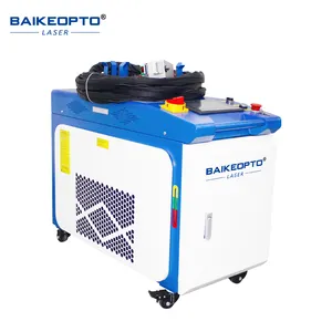 Portable 1000W Raycus Continuous Fiber Laser Cleaner Water Cooling Metal Suface Oil Rust Remover Equipment