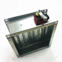 Amortisseur de fumée motorisé rectangulaire en acier galvanisé, conduit électrique, contrôle du volume d'air pour la ventilation CVC