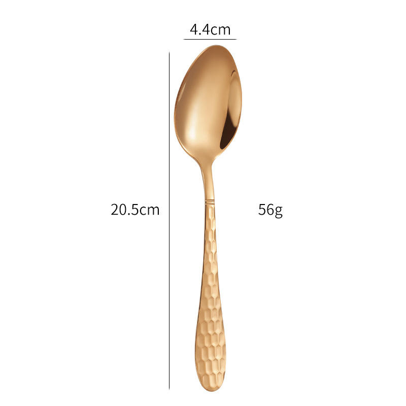 Rose gold dinner spoon