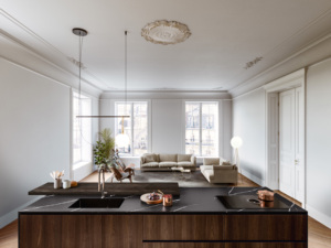 YK Carpintería Coctelera moderna <span class=keywords><strong>Accesorios</strong></span> de gabinete de cocina Inserción inteligente de mármol Cocina personalizada Isla con fregadero Cocina - Product Image 3