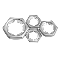 Écrou de contre-pression autobloquant en acier inoxydable YPH Din7967 M6 M8 M10 M12 M14
