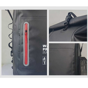 Logo del cliente nuovo stile 500D pvc 25L pieghevole a secco zaino impermeabile a secco per campeggio barca a secco sacco con spallacci - Product Image 4