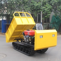 Fabricant de mini-chargeuses sur chenilles hydrauliques de qualité chinoise, véhicule de transport tout-terrain à chenilles auto-chargeur en caoutchouc